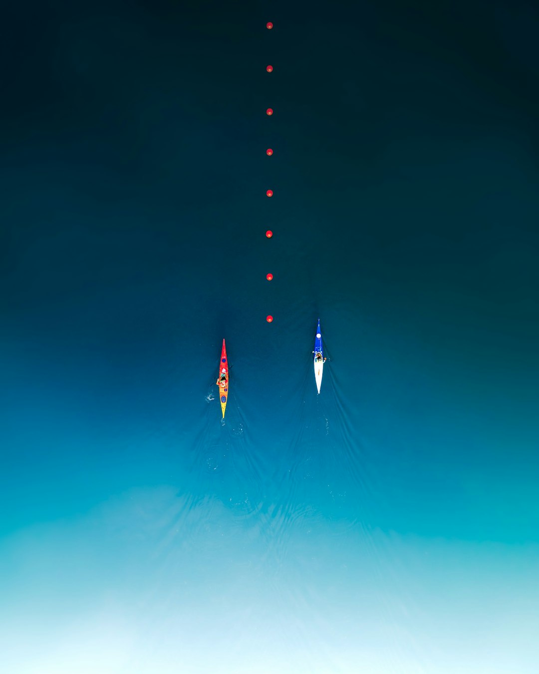 3 red and white flags